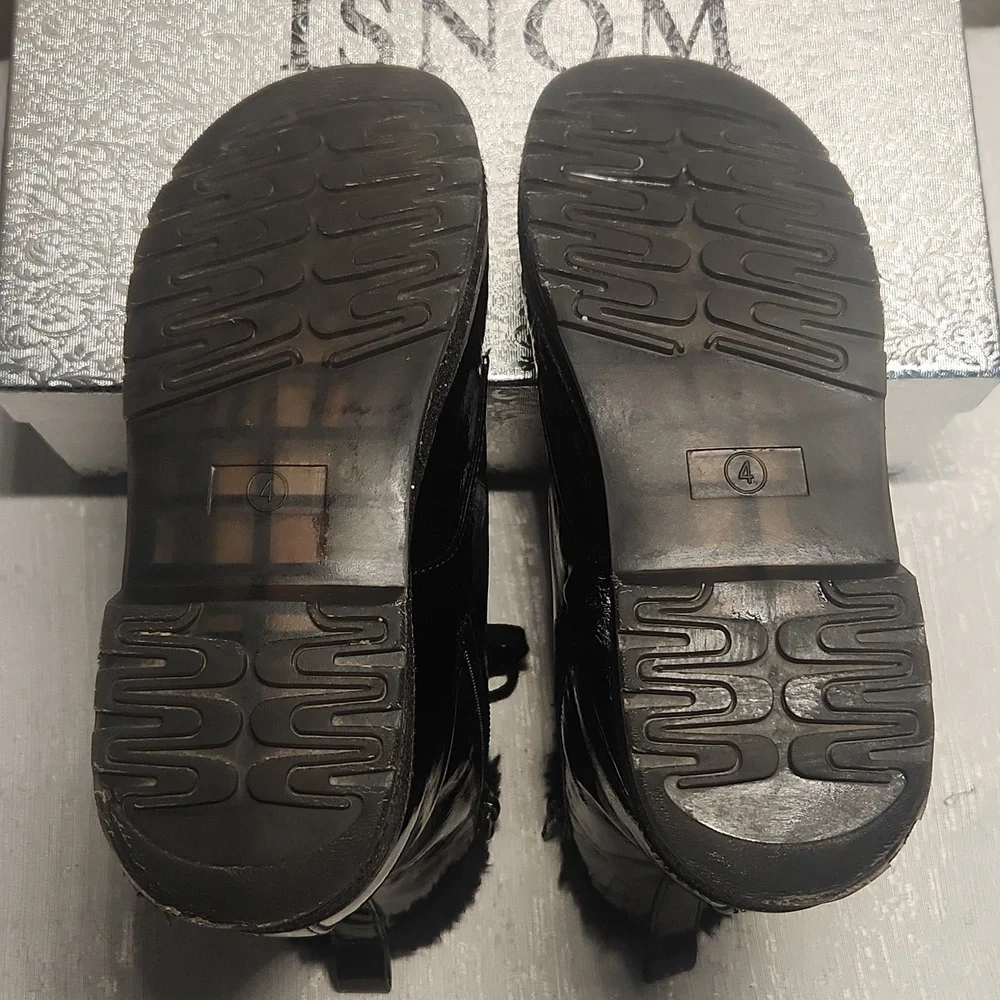 MIA SIZE 4 Black Patent leather's Boot girl